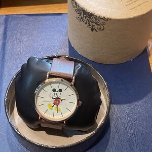 Disney Gold and White Mickey Mouse Watch Classic Design